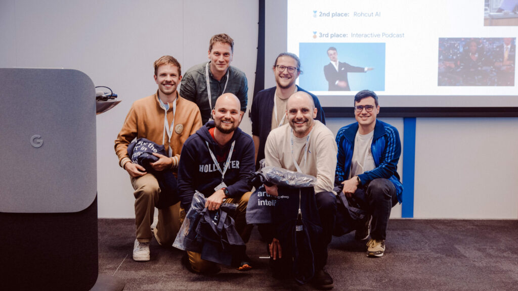 AI for Media Hackathon 2025: 1st placed team "SchmittmAIster" Photo: BR/Vera Johannsen