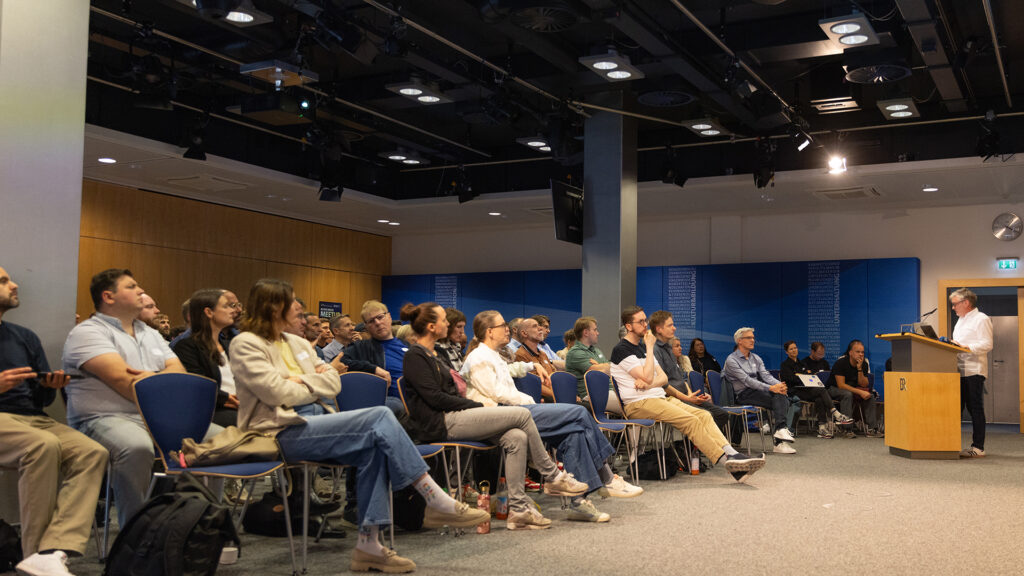Audience at AI for Media Meetup 4. Photo: BR/Markus Konvalin