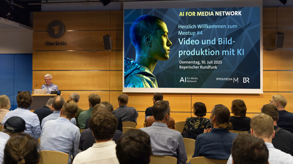 Opening of AI for Media Meetup 4. Photo: BR/Markus Konvalin