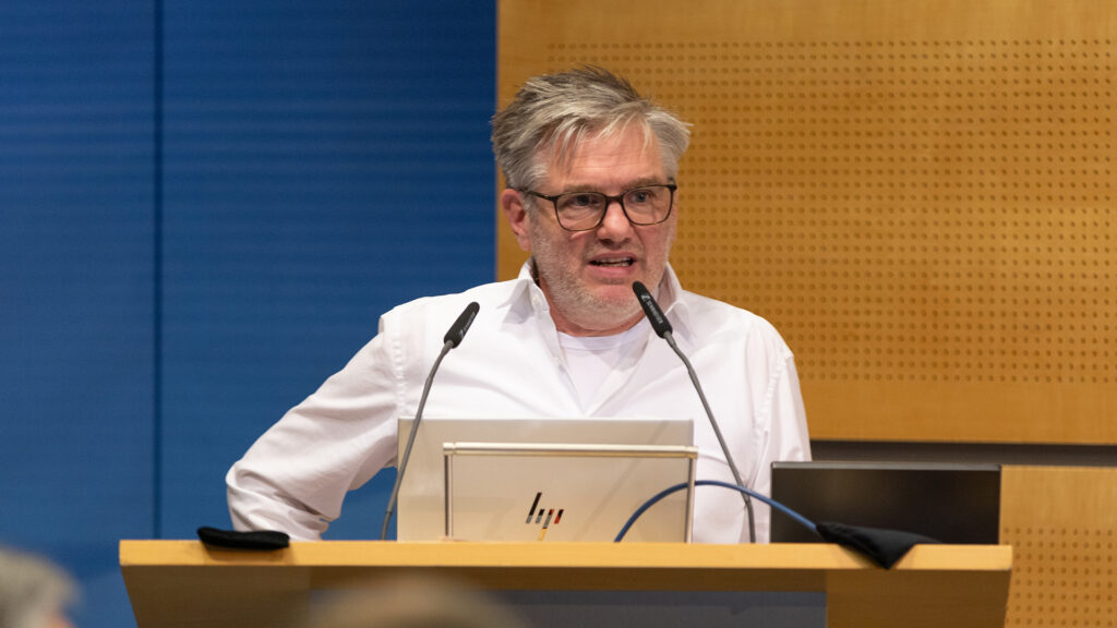 Jörg Pfeiffer, AI + Automation Lab BR, AI for Media Meetup 4. Photo: BR/Markus Konvalin