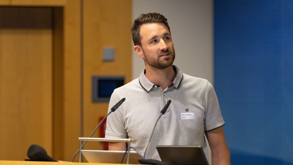 Markus Hausmann, Tamedia. AI for Media Meetup 4. Photo: BR/Markus Konvalin