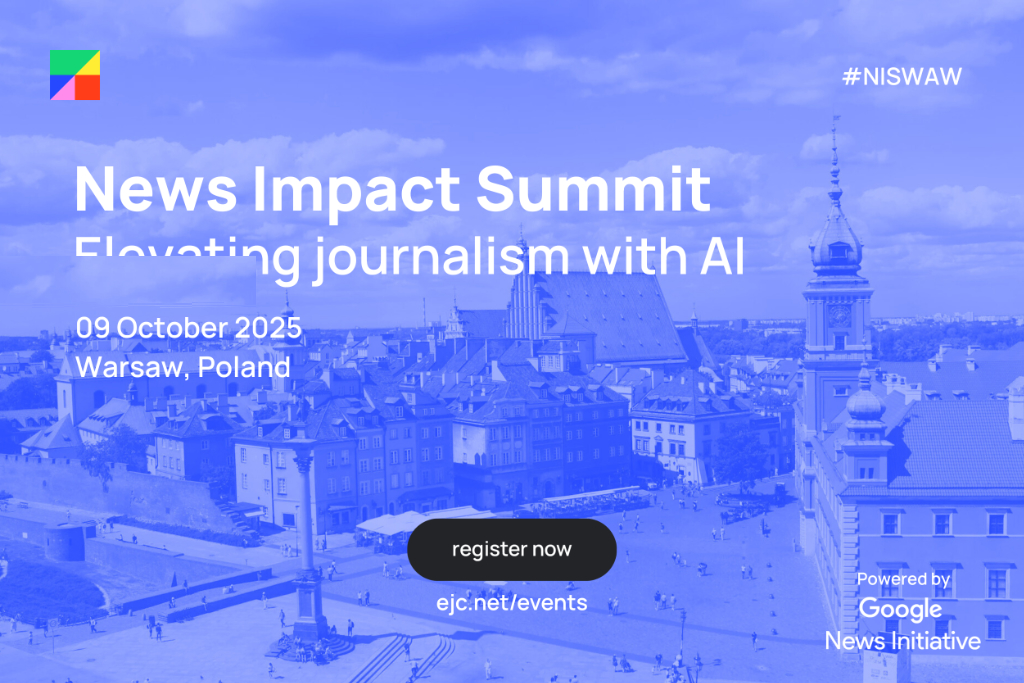 Invitation to the News Impact Summit Elevating journalism with AI on 09 October 2025 in Warsaw